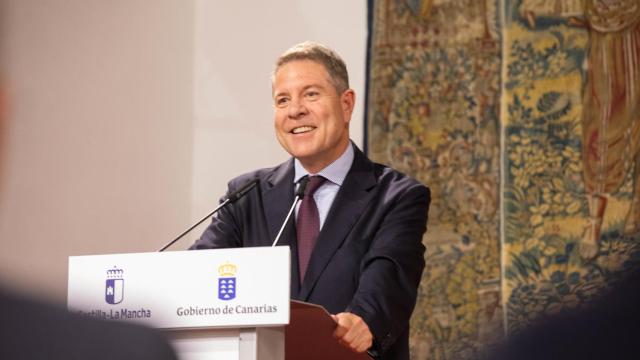 Emiliano García-Page, en el Palacio de Fuensalida (Toledo).