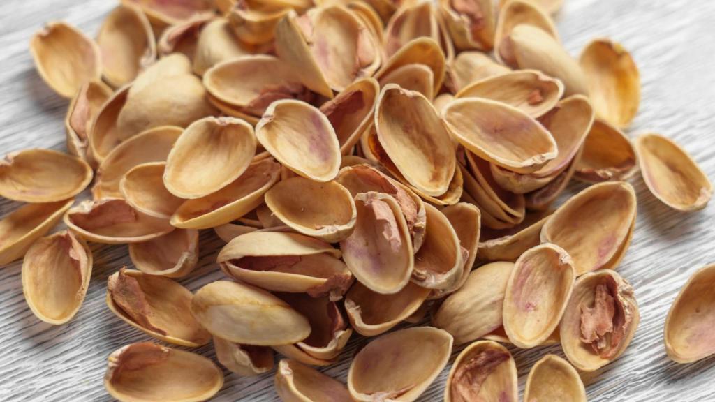 Cáscaras de pistacho.