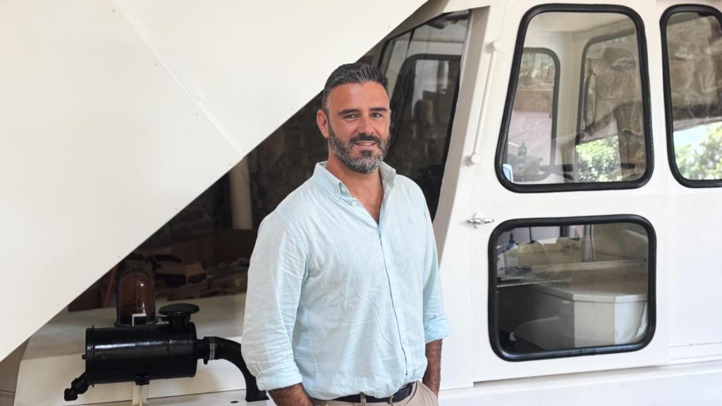 Alfonso Pérez, director general de El Cuartel, tras la entrevista.