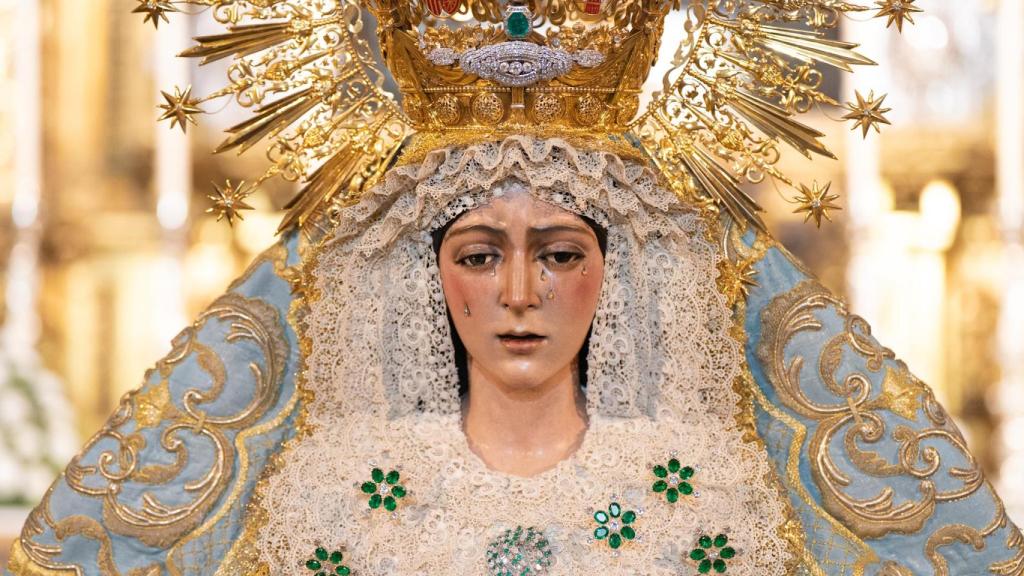 La Virgen Macarena tras la última intervención en junio de 2025.