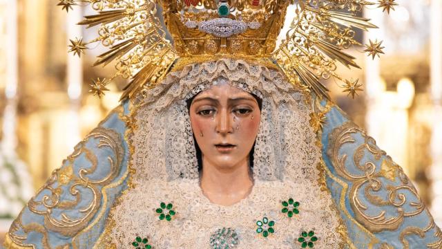 La Virgen Macarena tras la última intervención en junio de 2025.