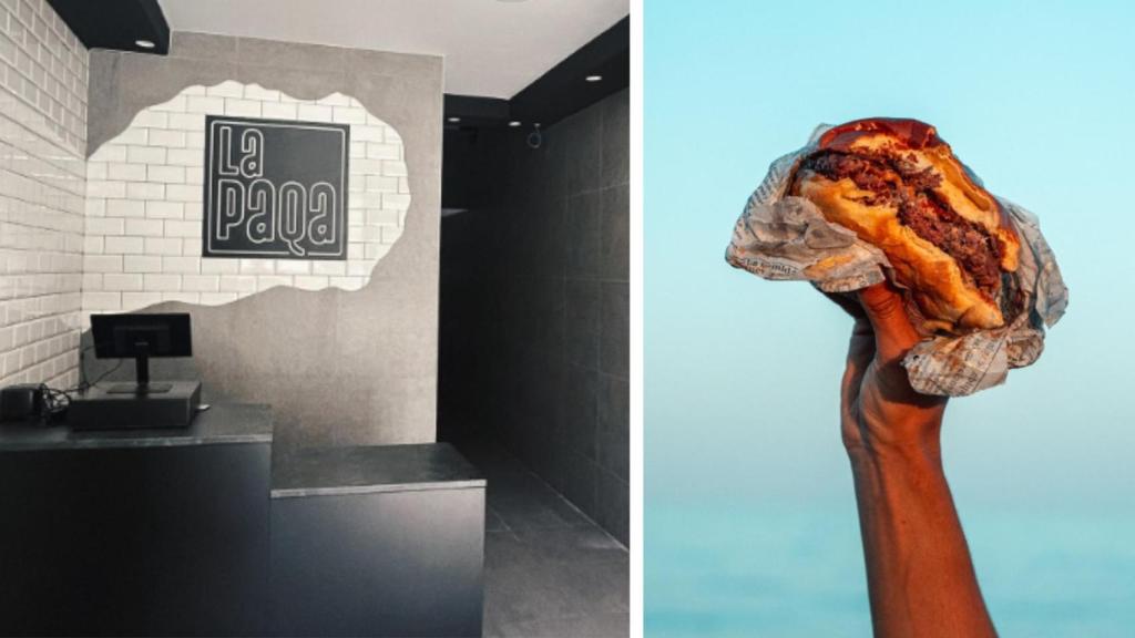 La Paqa, una de las hamburgueserías más virales de Málaga.