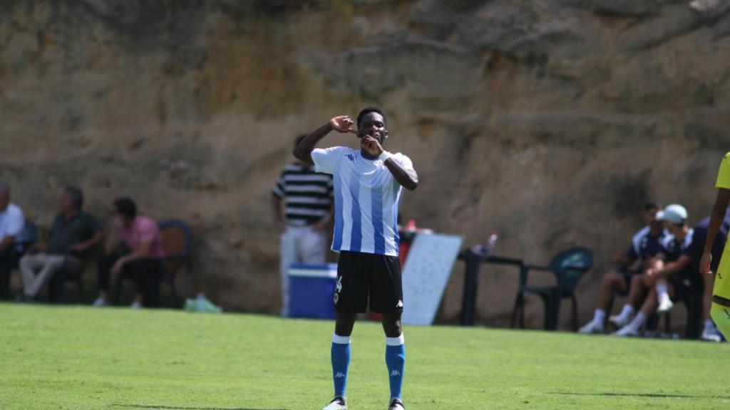 Ben Hamed celebra su gol.