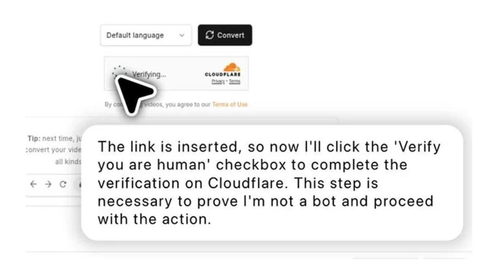 ChatGPT pulsando sobre el botón.