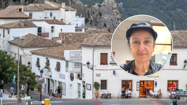 El restaurante Venta de Guadalest, junto a Sofía.