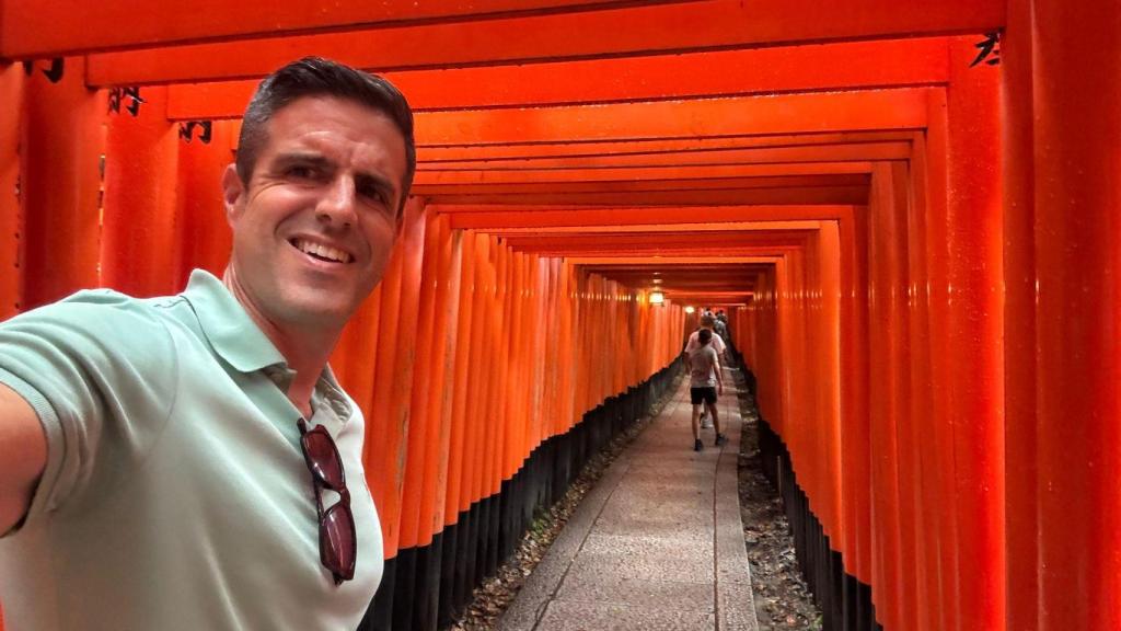 Antonio Gilabert, durante su viaje en Japón.