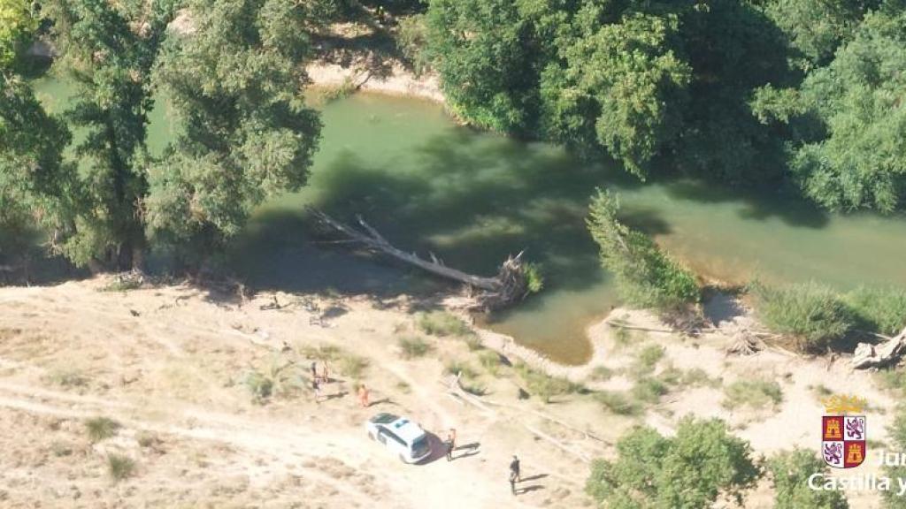 Momento del rescate del joven