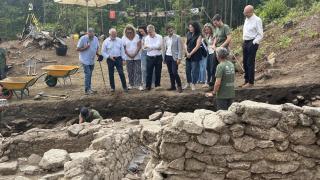 Una calle de época castreña sale a la luz en Ferrol durante la excavación del Castro de Esmelle