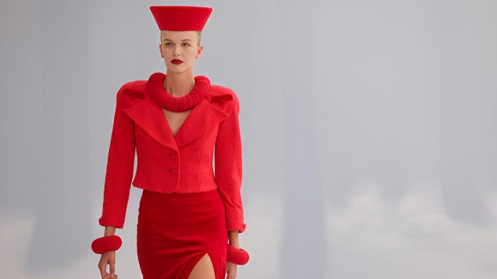 Silueta del desfile de Chocheng en la Semana de la Moda de París.