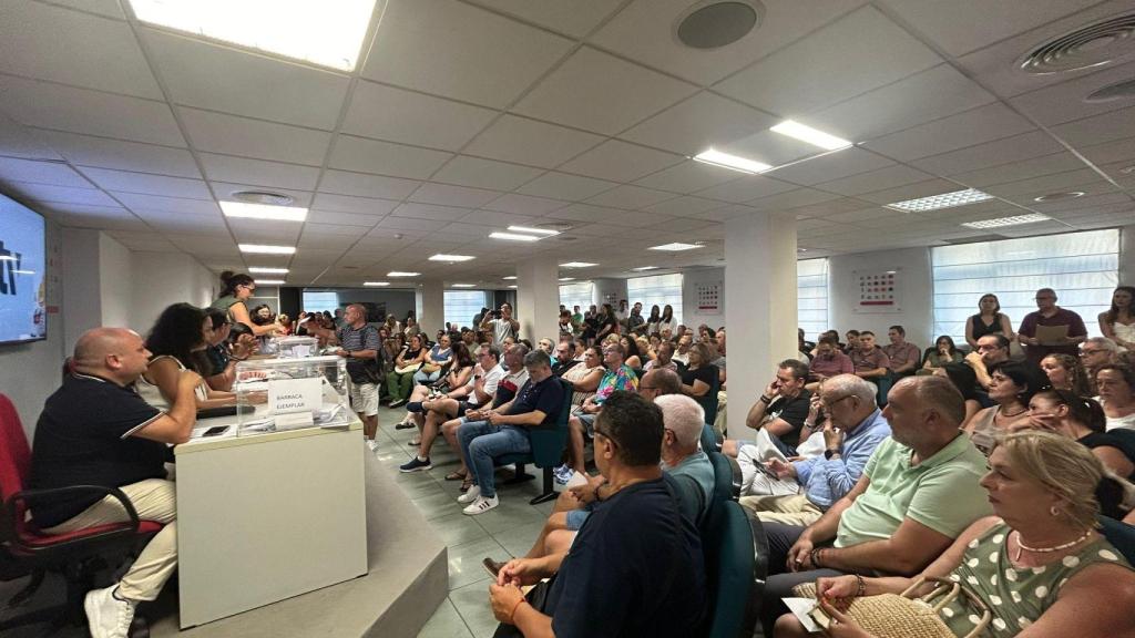 La asamblea de la Federació de Fogueres de ayer miércoles.