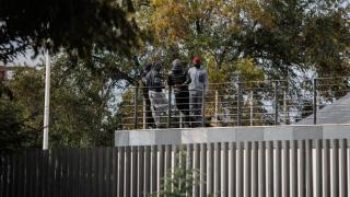 Migrantes que llegaron en patera a Canarias durante esta crisis migratoria en la CREADE de Pozuelo de Alarcón, a 27 de octubre de 2023, en Pozuelo de Alarcón, Madrid (España).