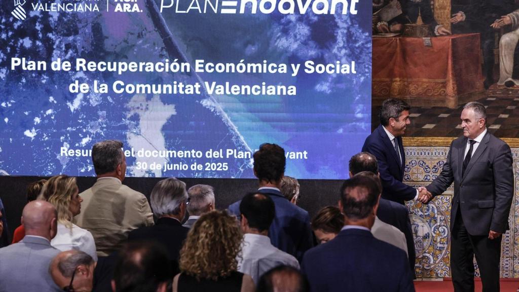 Imagen de archivo de la presentación del Plan de Recuperación de la dana. Rober Solsona / Europa Press