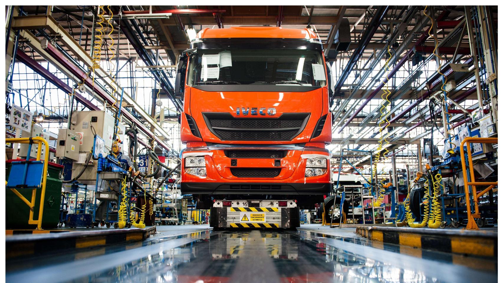 Vehículo industrial en la planta de Iveco en Madrid