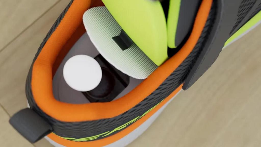 AirTag dentro del zapato.