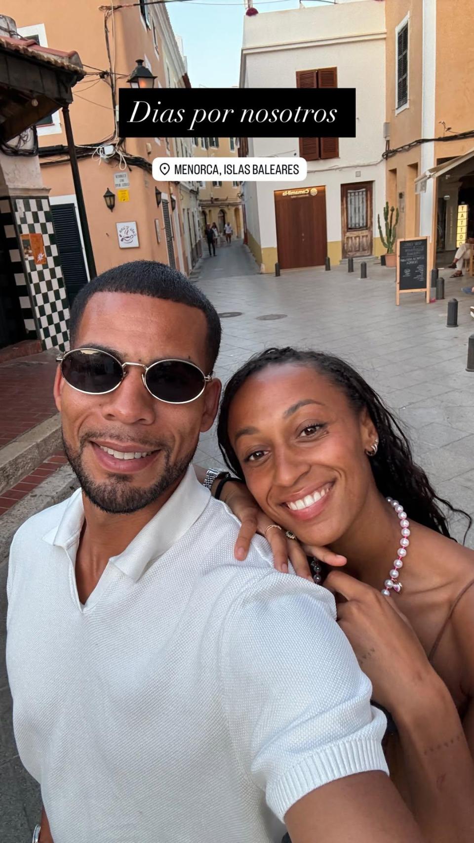 Ana Peleteiro y su marido, Benjamín, en una imagen de sus redes sociales.