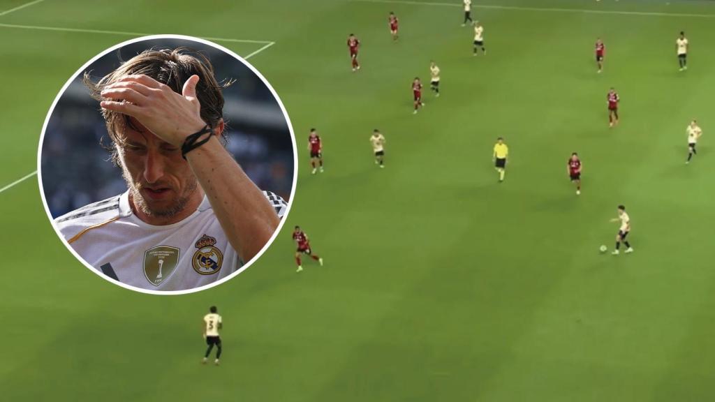La televisión del Barça se burla de Modric en pleno partido
