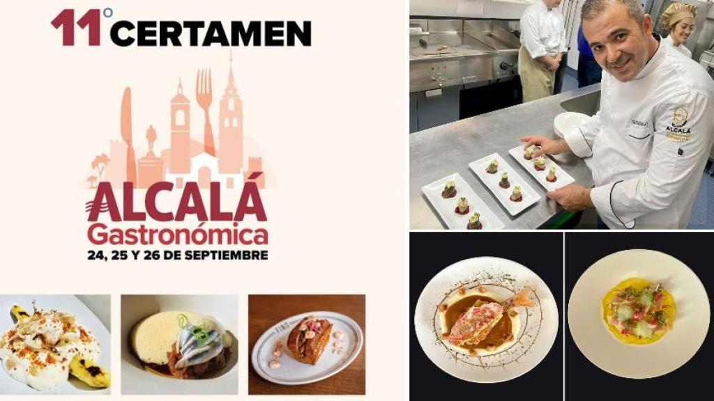 Cartel de XI Certamen Alcalá Gastronómica.