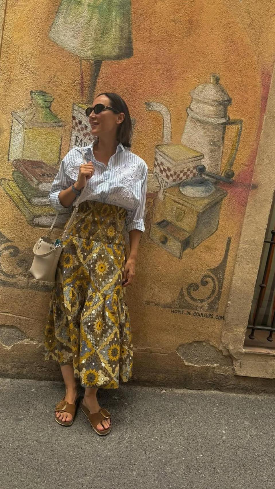 Tamara Falcó, en su visita a Aix-en-Provence, en Francia.