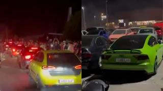 Macrobotellón y coches tuneados en Alcorcón.