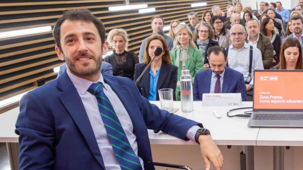 Pablo Meijide en un encuentro de la Zona Franca de Vigo