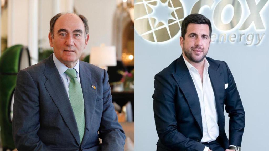 Ignacio Galán, presidente de Iberdrola, y Enrique Riquelme, presidente de Cox.