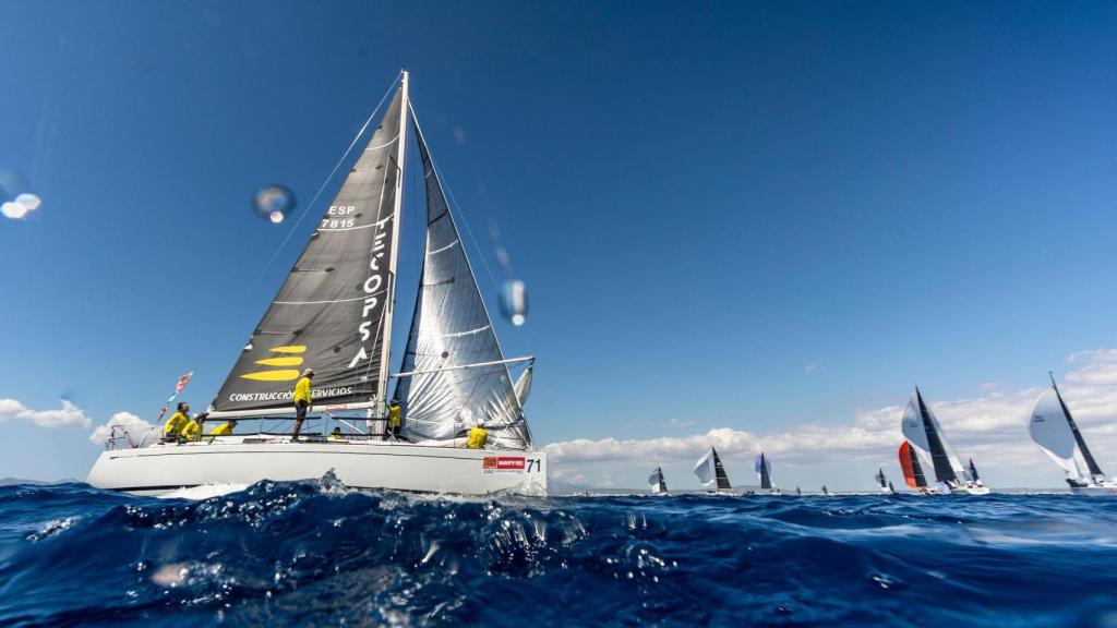 Flota de Uber ORC C en una de las regatas de este jueves.