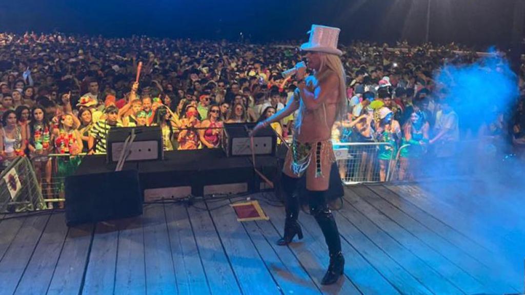 Leticia Sabater durante uno de sus conciertos