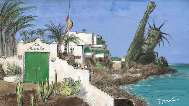 El peor día de fin de curso de un presidente: Sánchez, cercado en La Mareta por la corrupción y las peticiones de dimisión