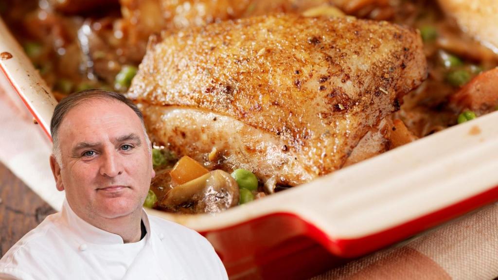 El chef José Andrés en un montaje de El Español.