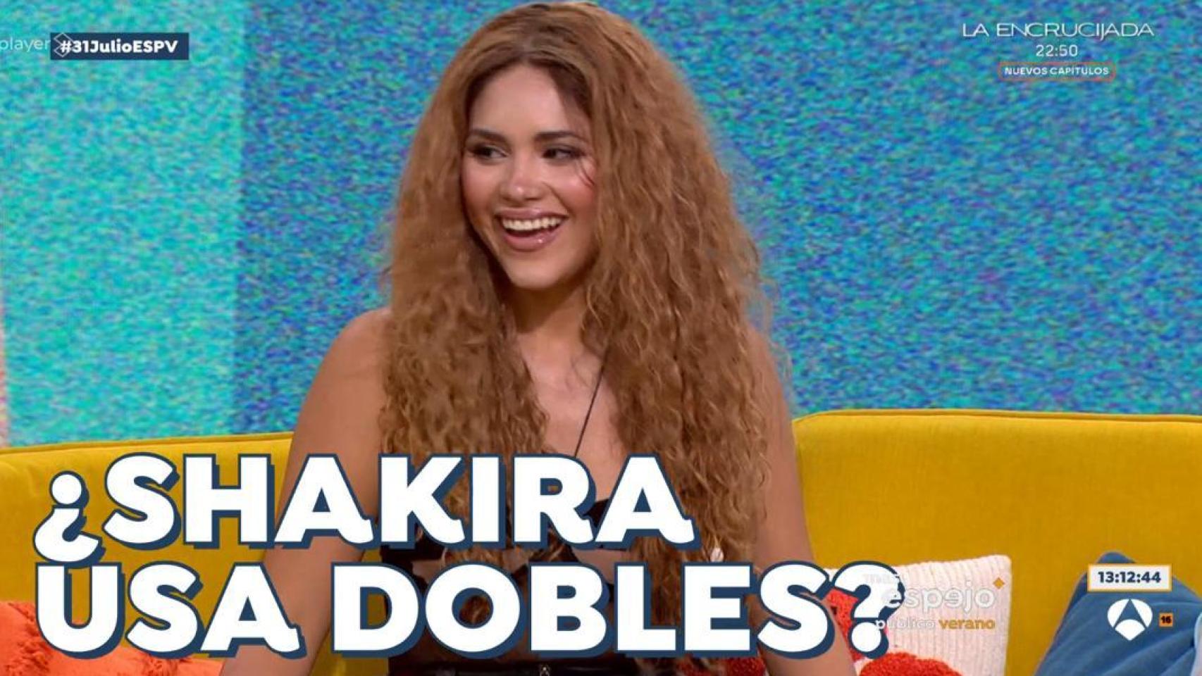 La doble de Shakira en 'Espejo Público'.