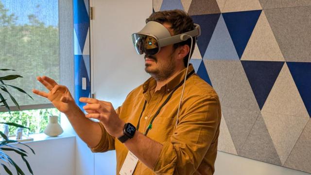 Visor de realidad aumentada XR Project Moohan de Samsung