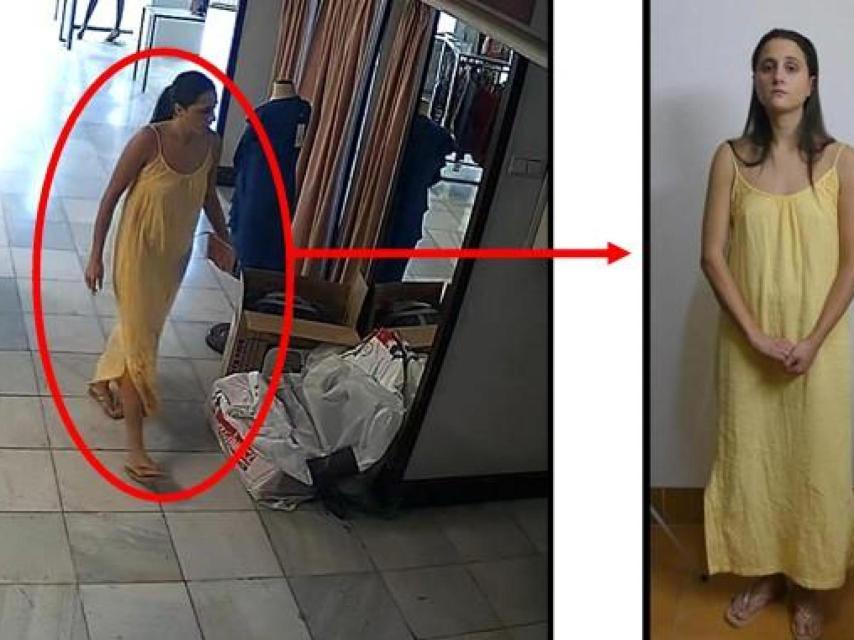 Rosario, tras ser detenida por la Policía Nacional.