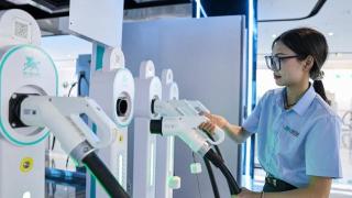 Imagen de una prueba de cargadores eléctricos.