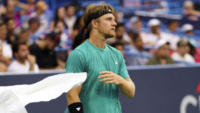 Davidovich, durante el ATP500 de Whasington.