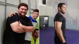El antes y el después de Antonio Salvato que compartió en redes.