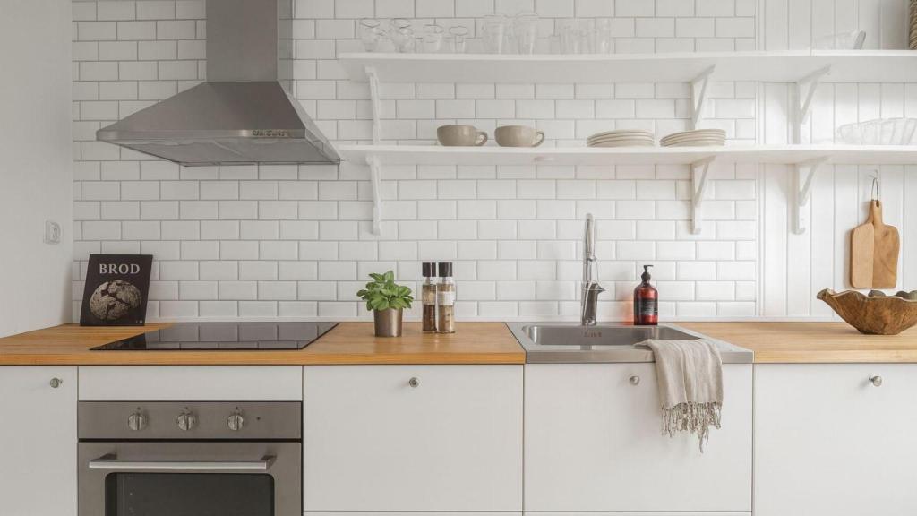 Cocina de estilo escandinavo.