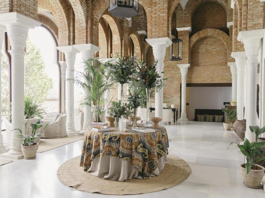 Imagen del bello lobby de La Bobadilla.