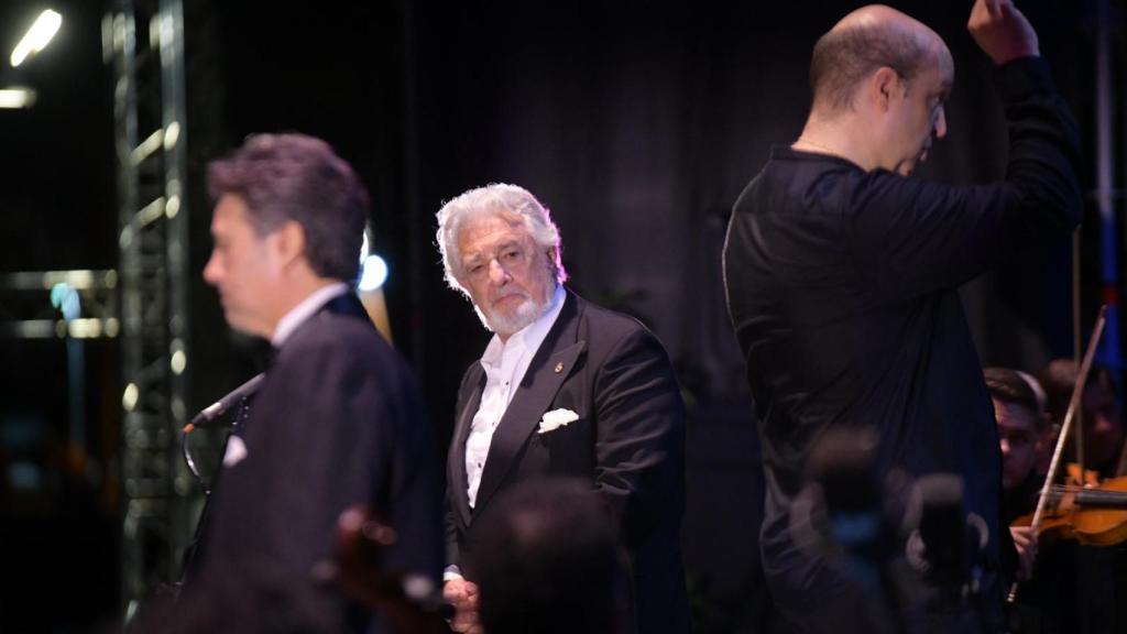 Placido Domingo, el pasado día 30 de julio en El Muelle Live de Alicante.