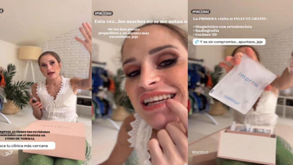 Pruebas que ha presentado la influencer en las que puede ver que hace referencia al centro donde ha adquirido los delineadores.