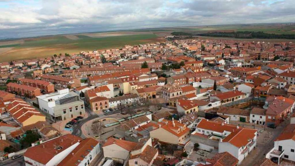 Vista aérea de Meco en Madrid.