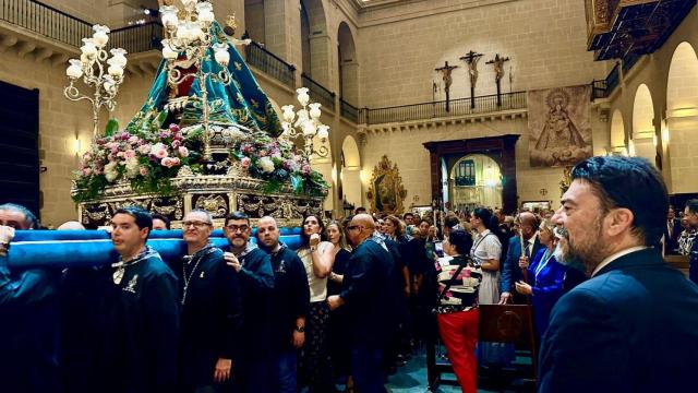 Alicante honra este domingo a la Virgen del Remedio durante la Alborada en su 75.º Aniversario como Alcaldesa Honoraria