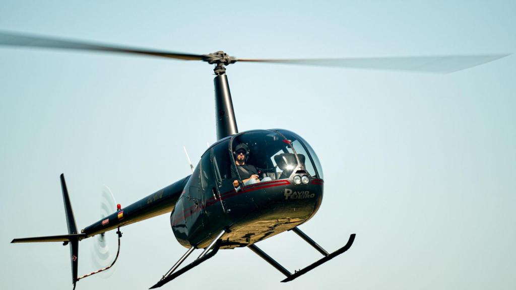 David Tejeiro en pleno vuelo.
