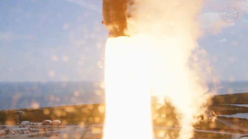 Propulsores en pleno funcionamiento.