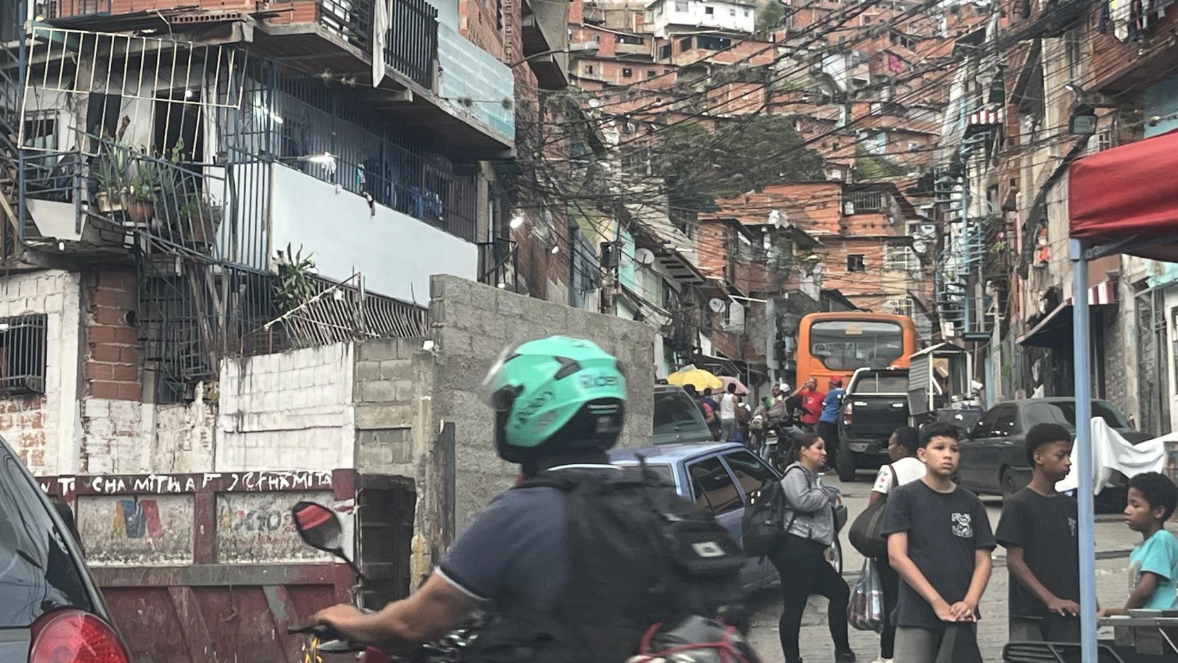 El barrio de favelas de Petare, esta semana.