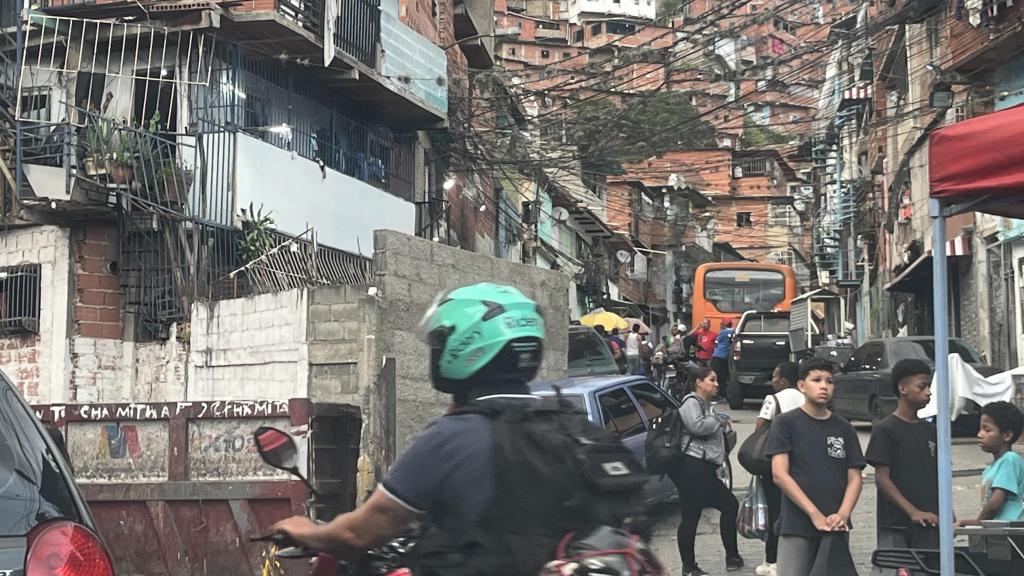 El barrio de favelas de Petare, esta semana.