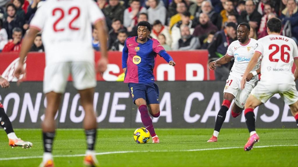 Balde en el partido ante el Sevilla en el Sánchez Pizjuán.