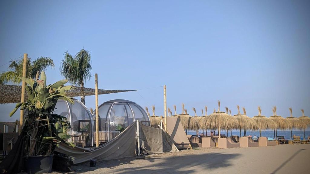 Una imagen del 'beach club' antes de que se inaugurara.