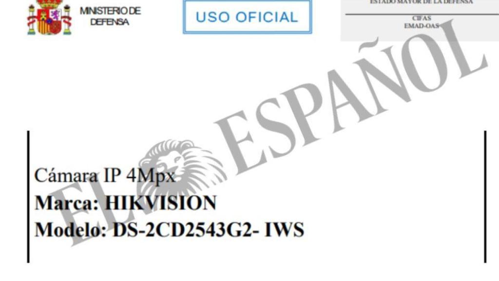 El pliego del contrato del CIFAS.