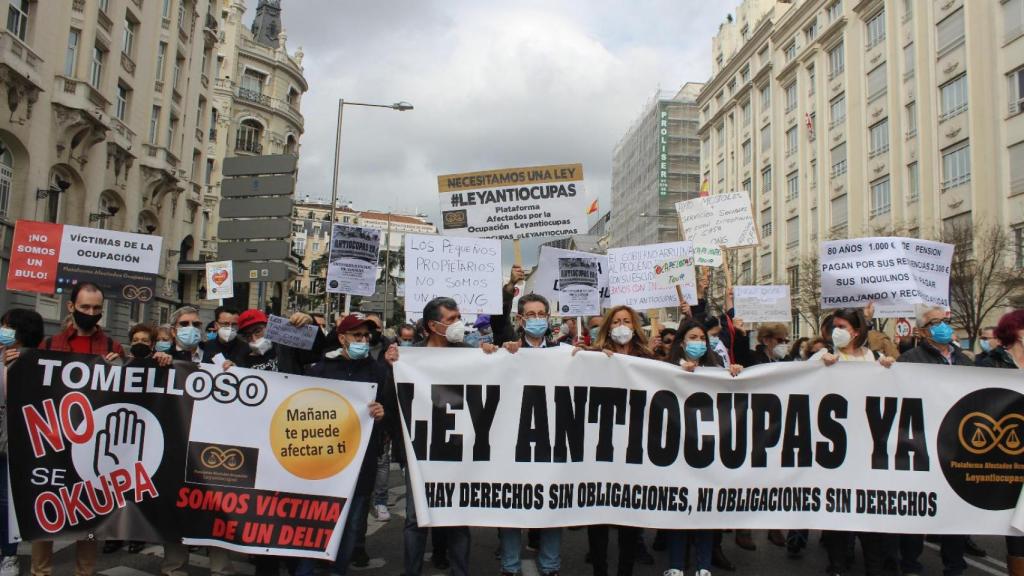 Una manifestación de la plataforma, en imagen de archivo.