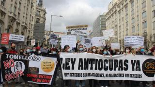 Una manifestación de la plataforma, en imagen de archivo.